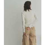 【2026SS新作】ダブルカラーポロニットトップス | ad thie | 詳細画像13 