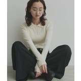 【2026SS新作】ダブルカラーポロニットトップス | ad thie | 詳細画像24 