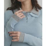 【2026SS新作】ダブルカラーポロニットトップス | ad thie | 詳細画像39 