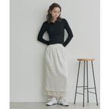 【2026SS新作】ダブルカラーポロニットトップス | ad thie | 詳細画像7 