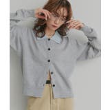 【2026SS新作】バイカラーポロニットカーディガン | ad thie | 詳細画像12 