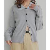 【2026SS新作】バイカラーポロニットカーディガン | ad thie | 詳細画像13 