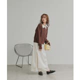 【2026SS新作】バイカラーポロニットカーディガン | ad thie | 詳細画像16 