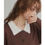 【2026SS新作】バイカラーポロニットカーディガン | ad thie | 詳細画像20 