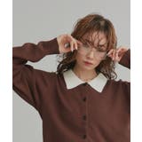 【2026SS新作】バイカラーポロニットカーディガン | ad thie | 詳細画像27 