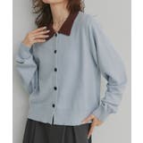 【2026SS新作】バイカラーポロニットカーディガン | ad thie | 詳細画像40 