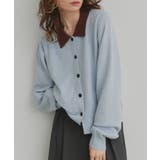 【2026SS新作】バイカラーポロニットカーディガン | ad thie | 詳細画像44 