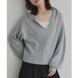 グレー | 【2026SS新作】フーディーニットプルオーバー | ad thie