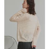 【2026SS新作】透かし柄編みラメニットトップス | ad thie | 詳細画像10 