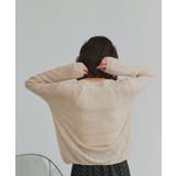 【2026SS新作】透かし柄編みラメニットトップス | ad thie | 詳細画像13 