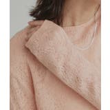 【2026SS新作】透かし柄編みラメニットトップス | ad thie | 詳細画像20 