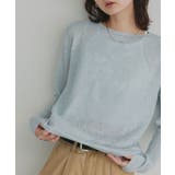 【2026SS新作】透かし柄編みラメニットトップス | ad thie | 詳細画像26 