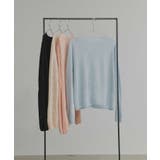 【2026SS新作】透かし柄編みラメニットトップス | ad thie | 詳細画像31 