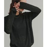 【2026SS新作】透かし柄編みラメニットトップス | ad thie | 詳細画像7 