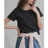 ブラック | 【2026SS新作】ヘンリーネック フライスコンパクトTシャツ | ad thie