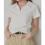 オフホワイト | 【2026SS新作】サイドギャザー フライスコンパクトスキッパーTシャツ | ad thie