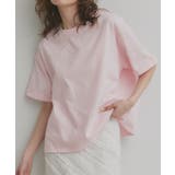 ピンク | 【2026SS新作】ロールアップスリーブTシャツ | ad thie