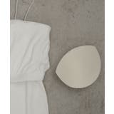 【2026SS新作】CICA配合 アシメストラップ カップ付きリブキャミソール | ad thie | 詳細画像22 