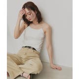 【2026SS新作】CICA配合 ダブルストラップ カップ付きリブキャミソール | ad thie | 詳細画像20 