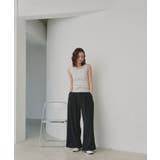 【2026SS新作】小花柄スクエアネックタンクトップ | ad thie | 詳細画像10 