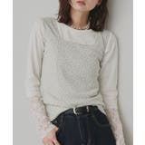 【2026SS新作】小花柄スクエアネックタンクトップ | ad thie | 詳細画像19 