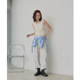 【2026SS新作】小花柄スクエアネックタンクトップ | ad thie | 詳細画像20 