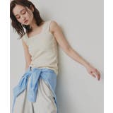 【2026SS新作】小花柄スクエアネックタンクトップ | ad thie | 詳細画像24 