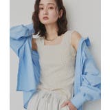 【2026SS新作】小花柄スクエアネックタンクトップ | ad thie | 詳細画像27 