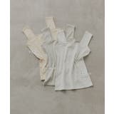 【2026SS新作】小花柄スクエアネックタンクトップ | ad thie | 詳細画像30 