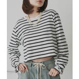 オフホワイト×ボーダー | 【2026SS新作】アソート ショート丈ロンT | ad thie