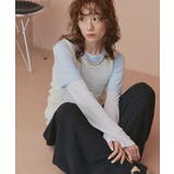 【2026SS新作】チュールタンクトップ フェイクレイヤードロンT | ad thie | 詳細画像24