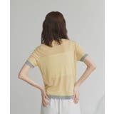 【2026SS新作】ハーフスリーブバイカラーシアートップス | ad thie | 詳細画像28 