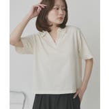 アイボリー | 【2026SS新作】ベーシック ハーフスリーブスキッパーシャツ | ad thie