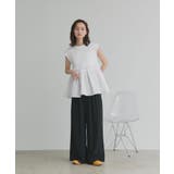 【2026SS新作】フリルドッキングノースリーブTシャツ | ad thie | 詳細画像2 