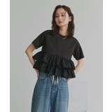 【2026SS新作】ティアードフリル ショート丈Tシャツ | ad thie | 詳細画像12 