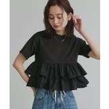 【2026SS新作】ティアードフリル ショート丈Tシャツ | ad thie | 詳細画像15 