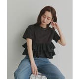 【2026SS新作】ティアードフリル ショート丈Tシャツ | ad thie | 詳細画像19 