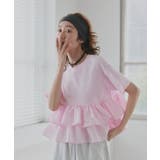 【2026SS新作】ティアードフリル ショート丈Tシャツ | ad thie | 詳細画像26 