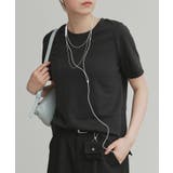 【2026SS新作】カップ付きベーシックコンパクトTシャツ | ad thie | 詳細画像15