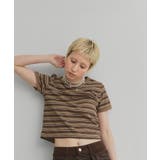 【2026SS新作】コンパクト ランダムボーダーリンガーTシャツ | ad thie | 詳細画像20 