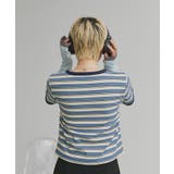 【2026SS新作】コンパクト ランダムボーダーリンガーTシャツ | ad thie | 詳細画像31 