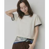 【2026SS新作】ショート丈 リンガーデザインTシャツ | ad thie | 詳細画像12