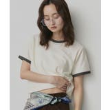 【2026SS新作】ショート丈 リンガーデザインTシャツ | ad thie | 詳細画像15