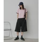 【2026SS新作】ショート丈 リンガーデザインTシャツ | ad thie | 詳細画像45