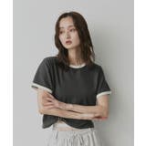 【2026SS新作】ショート丈 リンガーデザインTシャツ | ad thie | 詳細画像5
