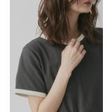 【2026SS新作】ショート丈 リンガーデザインTシャツ | ad thie | 詳細画像7