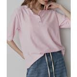 ピンク | 【2026SS新作】ベーシック ヘンリーネック Tシャツ | ad thie