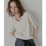 アイボリー | 【2026SS新作】ベーシック ヘンリーネック Tシャツ | ad thie