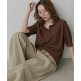 ブラウン | 【2026SS新作】ベーシック ヘンリーネック Tシャツ | ad thie