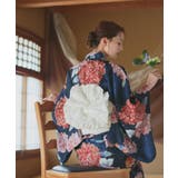 【2026SS新作】紫陽花柄 セパレート浴衣4点セット ワンピースタイプ | ad thie | 詳細画像12